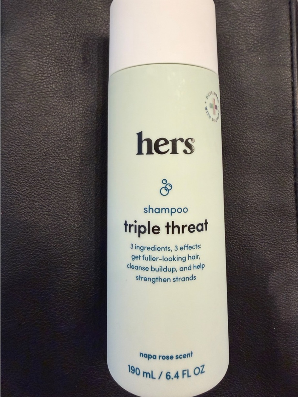 Hers triple threat shampoo